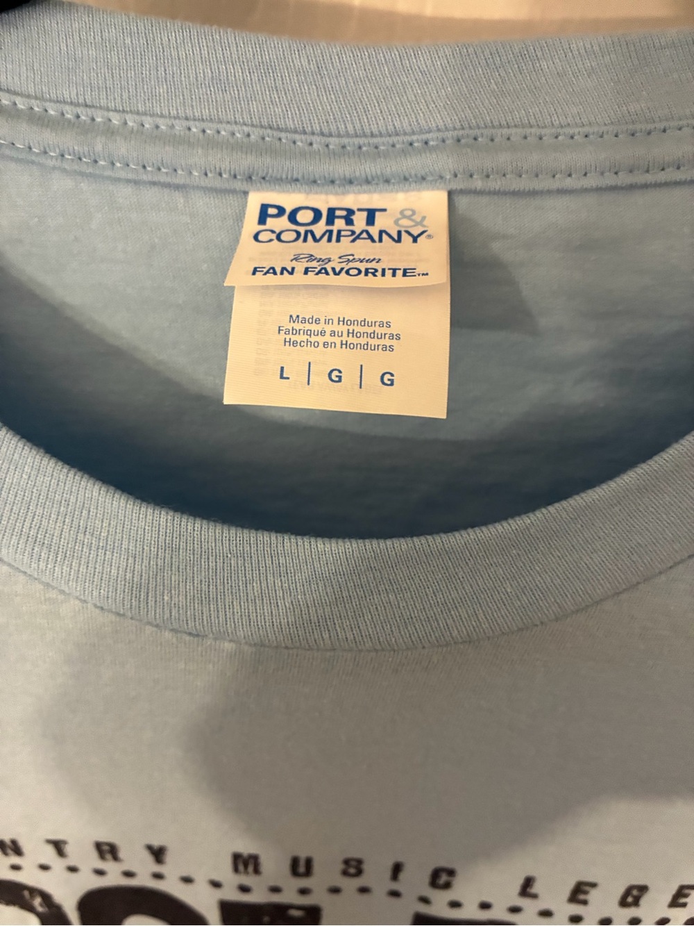 Port & Company Legend Dolly Parton Vintage Style Graphic Tee - Light Blue Size - Picture 3 of 5